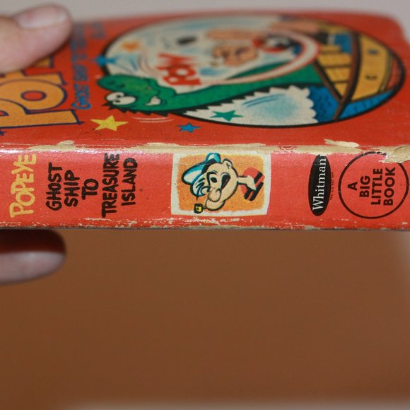 POPEYE Ghost Ship to Treasure Island Whitman Big Little Book 1967 King Features - Picture 2 of 6